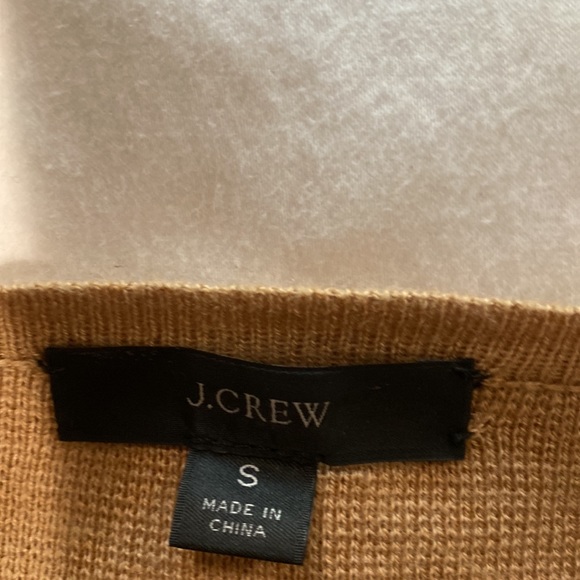 J. Crew 365 Juliette Collarless Wool Open Front Sweater Blazer Khaki Size Small - Picture 6 of 10